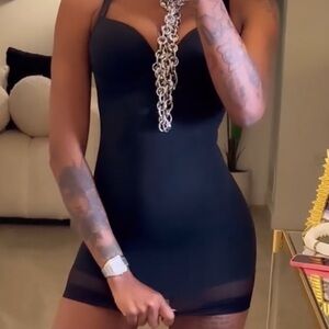 Black mini dress size small never worn